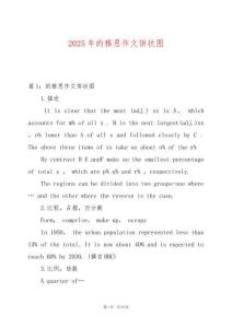 2025年的雅思作文餅狀圖