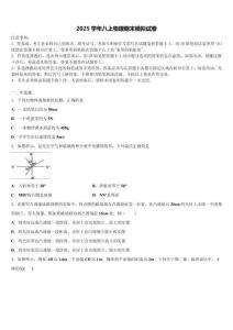 2025屆安徽省安慶宿松縣聯考物理八年級第一學期期末達標檢測模擬試題含解析