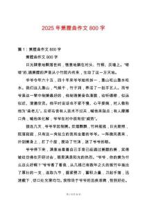 2025年簫膛曲作文800字