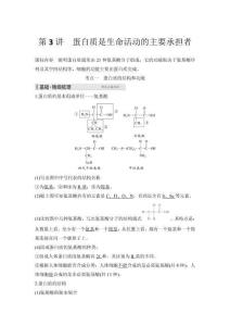 2026高中生物練習(xí)（含解析）第1單元  第3講　蛋白質(zhì)是生命活動(dòng)的主要承擔(dān)者