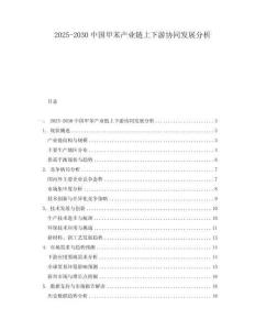 2025-2030中國甲苯產業鏈上下游協同發展分析