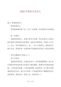 2025年雪的志向作文