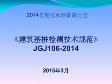 《建筑基樁檢測技術(shù)規(guī)范》JGJ106-2014學(xué)習(xí)