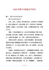 2025年那個興奮的日子作文