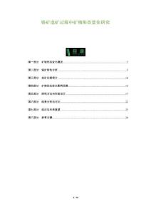 鉻礦選礦過程中礦物形態變化研究-洞察及研究