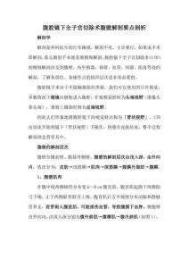 腹腔鏡下全子宮切除術腹壁解剖要點剖析