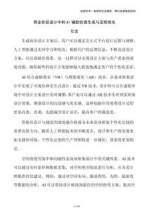 商業(yè)軟裝設(shè)計(jì)中的AI輔助創(chuàng)意生成與流程優(yōu)化