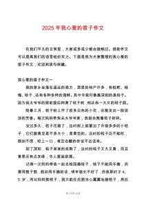 2025年我心愛的笛子作文