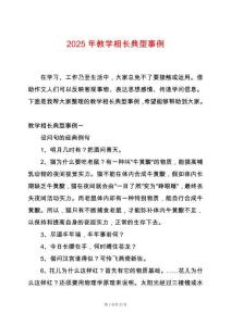 2025年教學相長典型事例