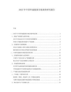 2025年中國(guó)單速鏈條市場(chǎng)調(diào)查研究報(bào)告