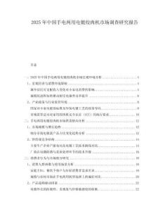 2025年中國手電兩用電鍍絞肉機市場調查研究報告