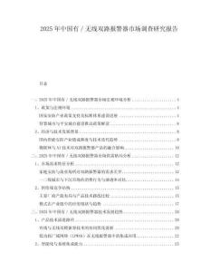 2025年中國有／無線雙路報警器市場調查研究報告