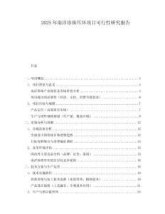 2025年南洋珍珠耳環(huán)項目可行性研究報告