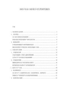 2025年水口磚項(xiàng)目可行性研究報(bào)告