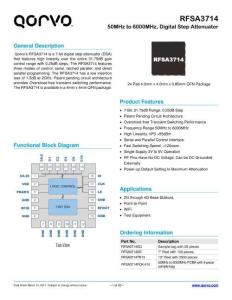 RFSA4013TR7無線射頻通信射頻和微波