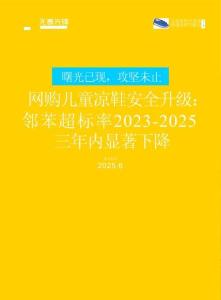 2025兒童涼鞋中鄰苯的調(diào)查研究報(bào)告（第三期）-無毒先鋒