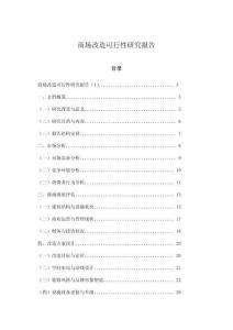 商場改造可行性研究報告