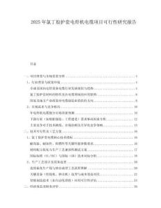 2025年氯丁膠護(hù)套電焊機(jī)電纜項(xiàng)目可行性研究報(bào)告