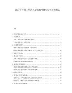 2025年多級三明治式旋流器項目可行性研究報告