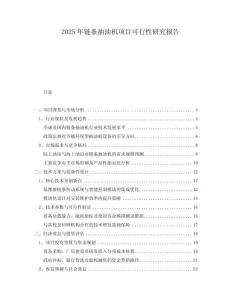 2025年鏈條抽油機項目可行性研究報告