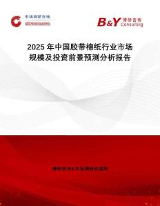 2025年中國(guó)膠帶棉紙行業(yè)市場(chǎng)規(guī)模及投資前景預(yù)測(cè)分析報(bào)告