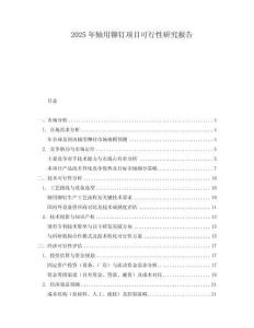 2025年軸用鉚釘項(xiàng)目可行性研究報(bào)告