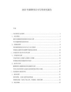 2025年路牌項(xiàng)目可行性研究報(bào)告