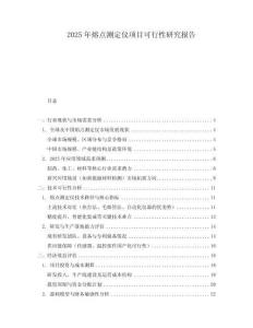 2025年熔點測定儀項目可行性研究報告