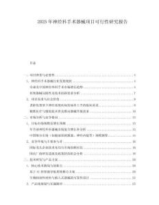 2025年神經(jīng)科手術(shù)器械項(xiàng)目可行性研究報(bào)告