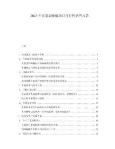 2025年貢菜剁辣椒項目可行性研究報告