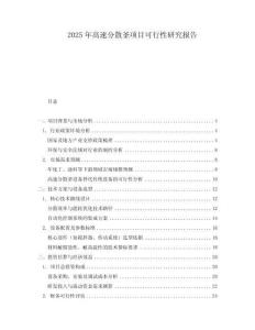 2025年高速分散釜項(xiàng)目可行性研究報(bào)告