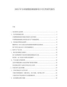2025年專業(yè)級模擬調(diào)制器項目可行性研究報告