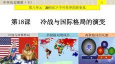 第18課+冷戰(zhàn)與國際格局的演變高一下學(xué)期統(tǒng)編版（2019）必修中外歷史綱要下