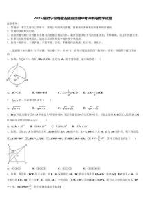 2025屆杜爾伯特蒙古族自治縣中考沖刺卷數(shù)學(xué)試題含解析