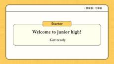 【新課標(biāo)AI賦能教學(xué)】Starter Welcome to junior high Get ready課件+含音頻 新教材外研版七上英語