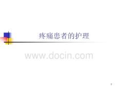 疼痛患者的護(hù)理ppt課件