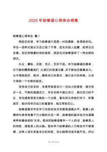 2025年跆拳道心得體會(huì)錦集