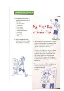 高中英語(yǔ)外研版逐字稿My first day at senior high