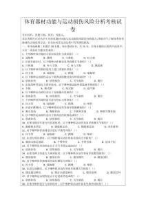 體育器材功能與運(yùn)動(dòng)損傷風(fēng)險(xiǎn)分析考核試卷