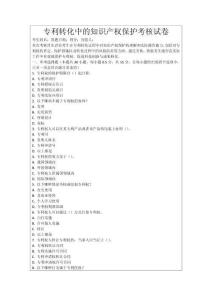 專利轉(zhuǎn)化中的知識(shí)產(chǎn)權(quán)保護(hù)考核試卷