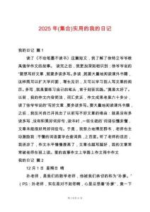 2025年(集合)實用的我的日記