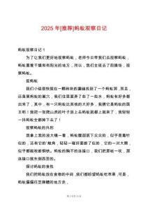 2025年[推薦]螞蟻觀察日記