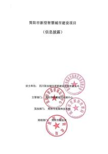 2025年7月發(fā)行9300萬元簡(jiǎn)陽市新型智慧城市建設(shè)項(xiàng)目--項(xiàng)目情況
