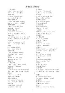 高中英語2026屆高考日?？谡Z（共三十類）