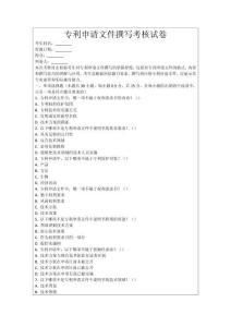 專利申請(qǐng)文件撰寫(xiě)考核試卷