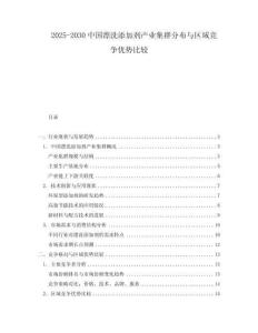 2025-2030中國(guó)漂洗添加劑產(chǎn)業(yè)集群分布與區(qū)域競(jìng)爭(zhēng)優(yōu)勢(shì)比較