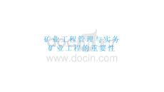 策略 方案 模板礦業工程管理與實務礦業工程的重要性文檔 規劃 職業 管理