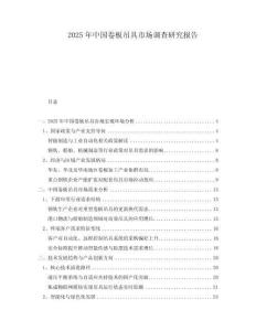 2025年中國卷板吊具市場調查研究報告