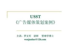 USST《廣告媒體策劃案例》22