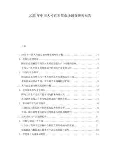2025年中國大號直型架市場調查研究報告